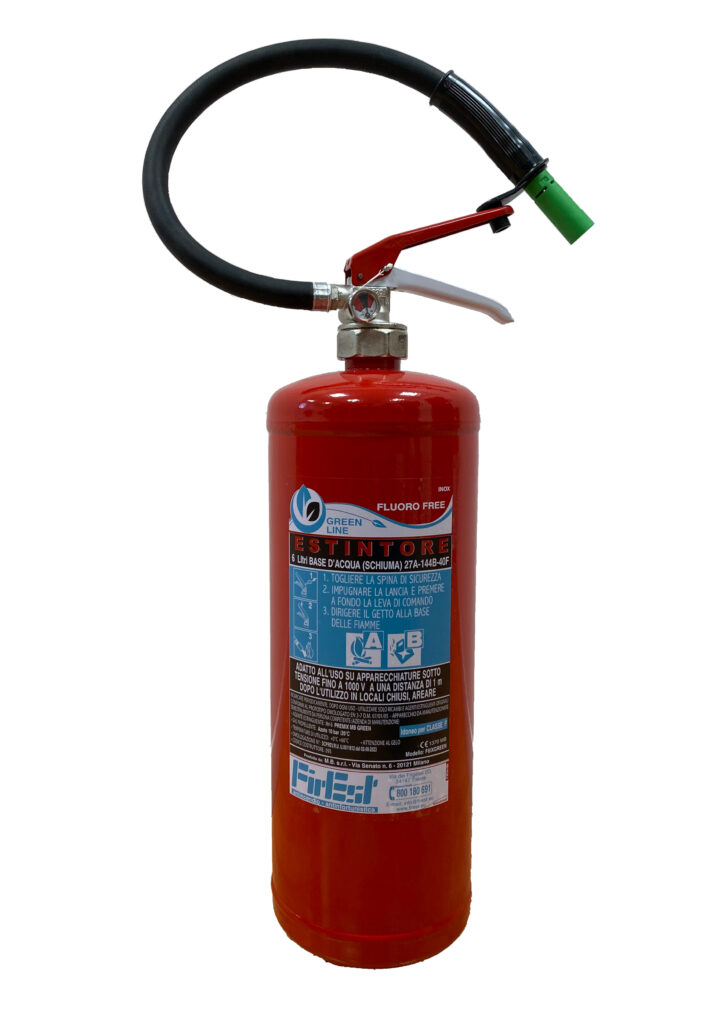 2x 6l Schiuma Estintore Incl. Placca 27A=9LE Estintori A Schiuma Con Manometro - Foto 2