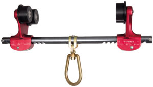 Punto di ancoraggio mobile per trave metallica